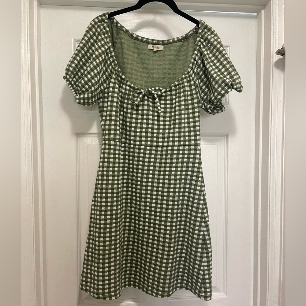 Madewell checkered dress
